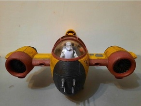 stubfighter vaisseau spatial étoile guerres figures extraterrestre fantaisie science fiction étoiles 3d print model - Mito3D
