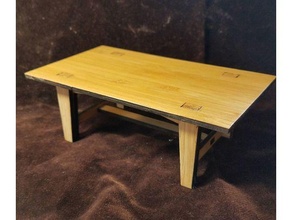 dollhouse table furniture original 3d print model - Mito3D