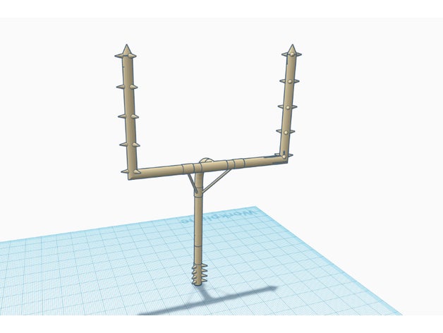blood bowl goalpost bloodbowl 3D print model - Mito3D