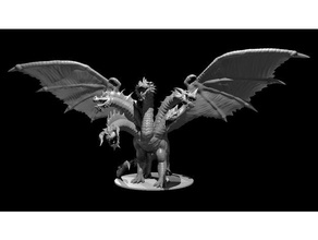 tiamat actualisé dragon déesse 3d print model - Mito3D