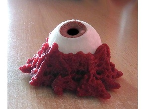 monstro globo ocular arrepiante olho Bruxas Horror carne assustador 3d print model - Mito3D