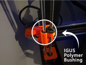 igus bushing holder jsm-0810-10 bushings upgrade 3d print model - Mito3D