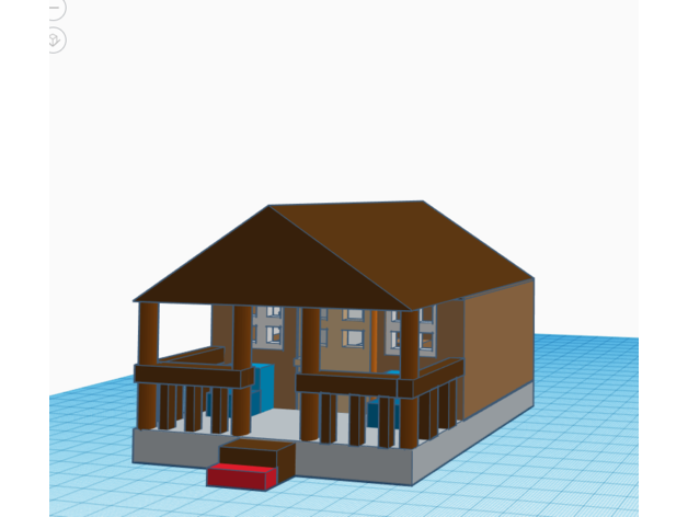 detallado pequeña casa 3D print model - Mito3D