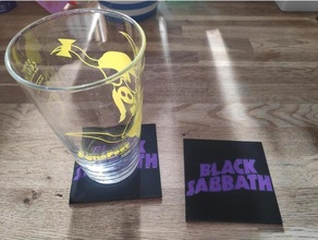 black sabbath beermat coaster mmu2 mmu2s ozzy prusa i3 mk3 3d print model - Mito3D