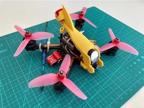 zx rc machine guerre canopée double caméra monter diatone r349 r369 r239 r249 r249+ caddx tortue v2 drone drones courses fpv 3d print model - Mito3D