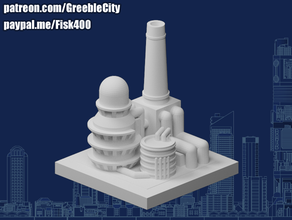 greeblecity oil refinery 3d print model - Mito3D