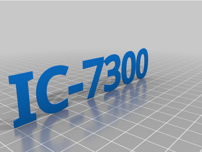 icom ic 7300 base amador rádio ic7300 3d print model - Mito3D