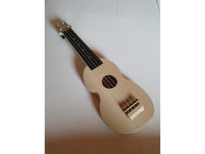 playable ukulele - printable fretboard saddle 3d print model - Mito3D