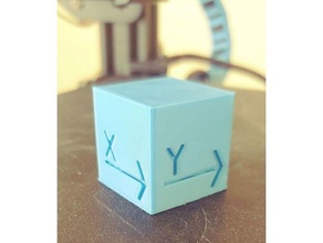 25mm tester cube étalonnage étrier Chili 3d print model - Mito3D