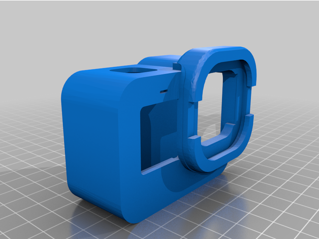 Go Pro héros 9 arceau filtre Cas gaine cage monter rouleau hero8 3D print model - Mito3D