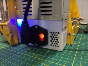 power supply cover - p3 steel 3d print model - Mito3D