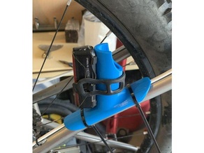 bicicleta ligero soporte posterior cadena permanecer 3d print model - Mito3D