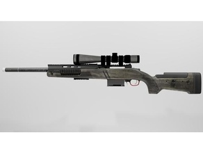 personalizadas sp r 208 dever moderno guerra 2019 bacalhau r700 Remington atirador elite rifle zona 3d print model - Mito3D