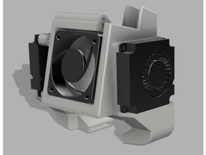 Satsana Dual Ventilator Remix Ender 3 Leichentuch Leitung 3d print model - Mito3D