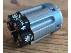 battery barrel case 3d print model - Mito3D