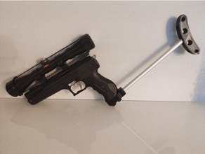 Ajustable sholder Stock hw40 beeman p17 armes air pistolet encens hw 4 3d print model - Mito3D