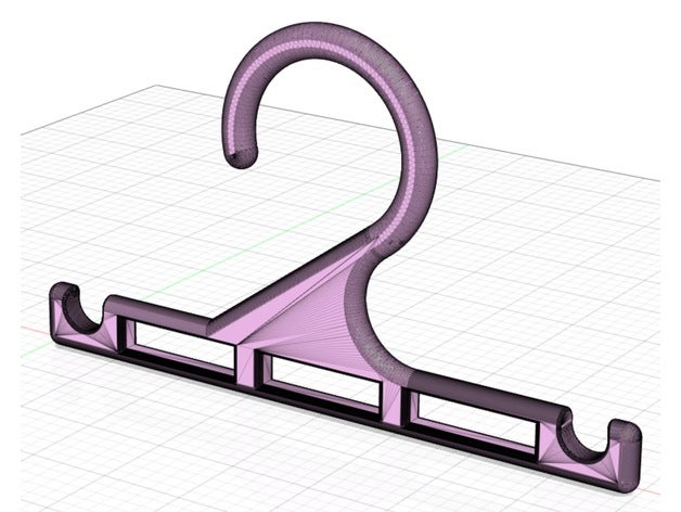 cintre porte ceinture verter 5 cinturones 3D print model - Mito3D