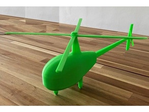 helicopter toy chopper copter gyroplane 3d print model - Mito3D