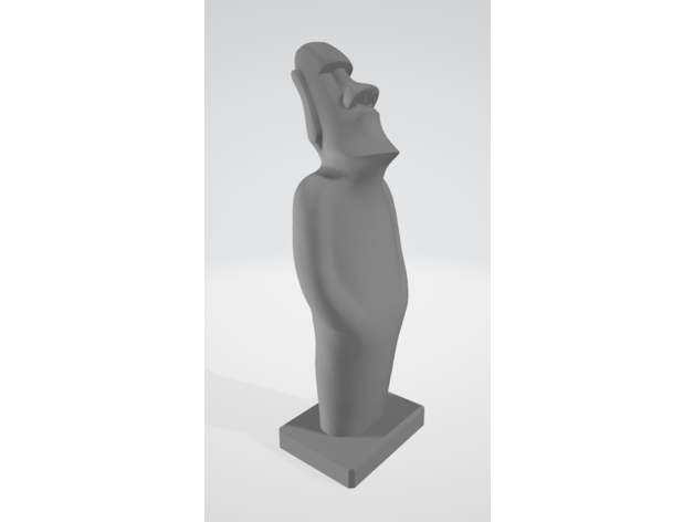 moai estatua remezclar estante soporte 3D print model - Mito3D