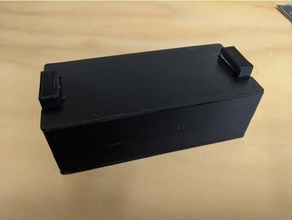 impression endroit personnalisable boîte loquets récipient loquet 3d print model - Mito3D