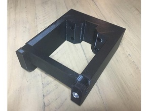 wall mount ski rack bracket mounting 3d print model - Mito3D