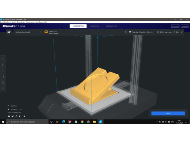 qi pratique station 10cm 3D print model - Mito3D