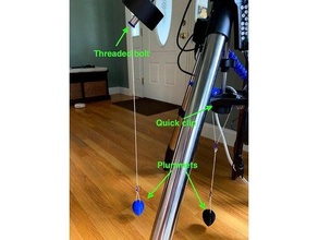 polar plumb german equatorial mount polaris telescope accessory 3d print model - Mito3D