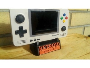 retroid pocket 2 stand game gaming retro rp2 3d print model - Mito3D