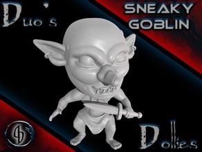 sneaky goblin slayer fanart 28mm chibi dnd miniature 3d print model - Mito3D