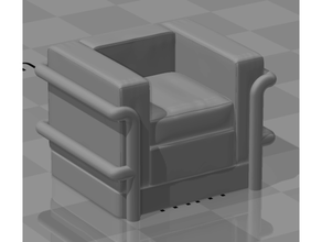 retro modern le corbusier sandalye taş kafatası stüdyolar 3d print model - Mito3D