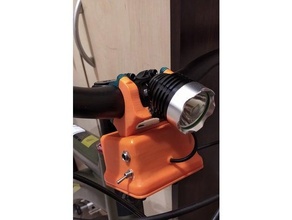 bicycle headlamp battery box bike flashlight light 3d print model - Mito3D