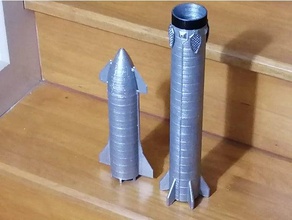 spacex super heavy booster starship 3d print model - Mito3D