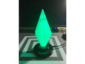 sims light-up plumbob ws2812b lights arduino individually led ws2812 3d print model - Mito3D