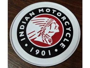 mmu multi color indian motorcycle drink coaster chief 3d print model - Mito3D