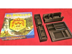 eldorado expansions game box insert boardgame boardgames accessories inserts organizer 3d print model - Mito3D