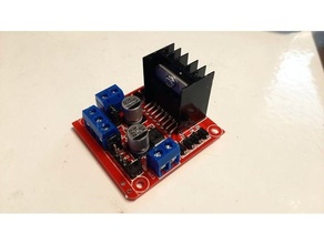 template mini motor shield l298 arduino l298n pic16f628a 3d print model - Mito3D