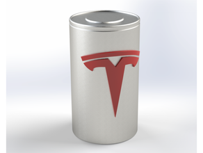 Tesla 4680 Zelle Batterie Lithium Attrappe Lehrmodell Simulation 3d print model - Mito3D