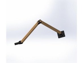 soutien bras articuler bois 3d print model - Mito3D