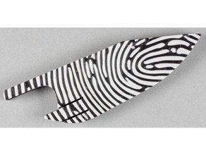 fingerprint messerscheide knife sheath 3d print model - Mito3D