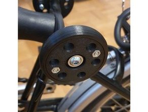 brompton patin roulettes roues remplacement palier rouleau roue 3d print model - Mito3D