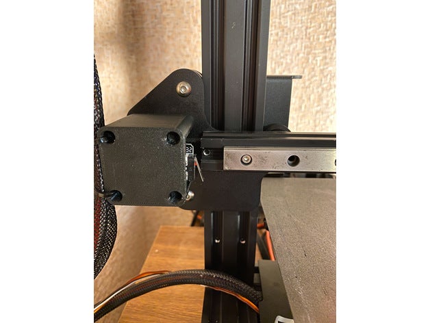 ender 3 x axis limite interruttore lineare rotaia 3D print model - Mito3D