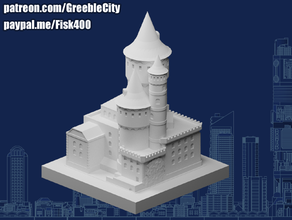 greeblecity spooky castle Spooky 3d print model - Mito3D