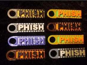 phish llavero llave cadena 3d print model - Mito3D