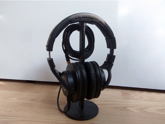 headphone stand cable holder management headphones 3D print model - Mito3D