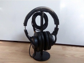 headphone stand cable holder cable cable holder cable management headphones headphone holder 3d print model - Mito3D