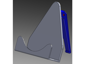 hücre telefon ayakta durmak çökme böğürtlen durum kılıf 3d print model - Mito3D