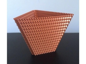 espiral vaso modo bilinski plantador 3d print model - Mito3D