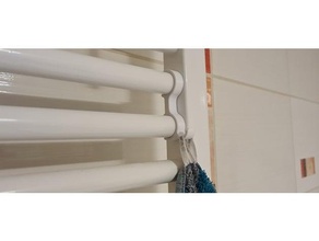 hanger towel radiator hook 3d print model - Mito3D