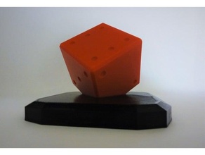 dice display awesome cool game stand 3d print model - Mito3D
