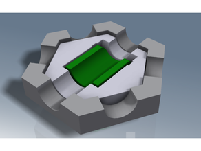 gravitrax compatível armadilha porta telha jogos mármore 3d print model - Mito3D